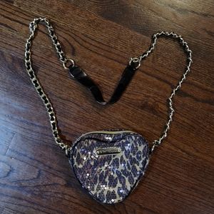 Gently Used Betsey Johnson Heart Crossbody